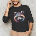 Watercolor Raccoon Child Unisex Long Sleeve T-Shirt | Modern Classic