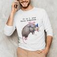 Fairy Godpossum Long Sleeve Tee - Raccoon Trash Panda Design