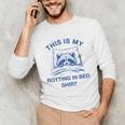Raccoon Meme Unisex Long Sleeve T-Shirt - Sarcastic Lazy Humor
