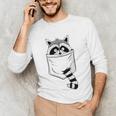 Raccoon Trash Panda Long Sleeve T-Shirt - Casual Unisex Fit
