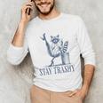 Stay Trashy Raccoon - Feminine Halloween Unisex Long Sleeve Tee