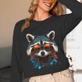 Cool Raccoon Unisex Long Sleeve T-Shirt - Fun Wildlife Design