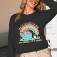 Groovy Dumpster Fire Raccoon Long Sleeve T-Shirt - Unisex
