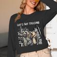 Let's Get Trashed Raccoon And Opossum Drinking Beer Unisex Long Sleeve T-Shirt