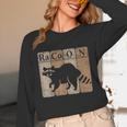 Raccoon Chemistry Elements Long Sleeve Tee for Animal Lovers