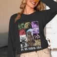 Raccoon Cringy Meme Long Sleeve T-Shirt | Unisex Fun Tee