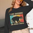Raccoon Lover Unisex Long Sleeve T-Shirt | Cozy Wear for Introverts