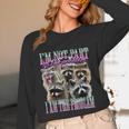 Raccoon Meme Long Sleeve T-Shirt - Unisex Bootleg Humor