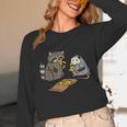 Raccoon & Opossum Pizza Party - Unisex Long Sleeve T-Shirt
