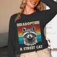 Raccoon Retro Long Sleeve T-Shirt - Unisex Vintage Style
