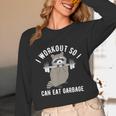 Raccoon Trash Panda Workout Long Sleeve Tee - Fun Gym Unisex Wear