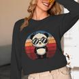 Retro Pool Party Panda Long Sleeve T-Shirt - Unisex BBQ Fun