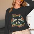 Retro Raccoon | Live Fast Eat Trash - Unisex Long Sleeve Tee