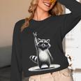 Retro Raccoon Rock Music Unisex Long Sleeve T-Shirt | Fun for All Ages