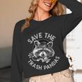 Save The Trash Pandas Raccoon Animal Lover Unisex Long Sleeve T-Shirt