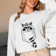 Raccoon Trash Panda Long Sleeve T-Shirt - Casual Unisex Fit