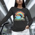 Groovy Dumpster Fire Raccoon Long Sleeve T-Shirt - Unisex