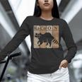 Raccoon Chemistry Elements Long Sleeve Tee for Animal Lovers