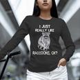 Raccoon Love Unisex Long Sleeve Tee - Fun Animal Lover Shirt