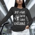 Raccoon Lover Unisex Long Sleeve T-Shirt - Cute Gift for Her