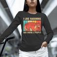 Raccoon Lover Unisex Long Sleeve Tee - Introvert Style, Gift for Him & Her
