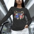 Raccoon USA Long Sleeve Tee - Patriotic July 4th Unisex Trash Panda