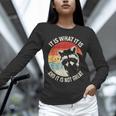 Raccoon Vintage Unisex Long Sleeve T-Shirt - Humorous Saying