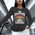 Raccoon Whisperer Long Sleeve T-Shirt - Retro Vintage Unisex Design