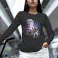 Raccoons Howling At The Moon Shirt Raccoon Unisex Long Sleeve T-Shirt