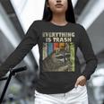 Retro Raccoon Camping Unisex Long Sleeve Tee - Everything Is Trash