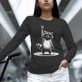 Retro Raccoon Rock Music Unisex Long Sleeve T-Shirt | Fun for All Ages