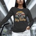Stay Trashy Meme Unisex Long Sleeve T-Shirt | Funny Opossum Raccoon Vibe