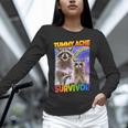 Tummy Ache Survivor Raccoon | Small Unisex Long Sleeve Tee