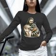 Vintage Jesus & Raccoon Long Sleeve Tee - Unisex Cozy Style