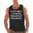 Fat Raccoon Spirit Animal Funny Men's Tank Top