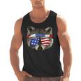 Patriotic Raccoon Tank Top - USA July 4th Style for Men