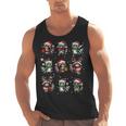 Raccoon Christmas Pajama Tank Top for Men – Festive Lights Design