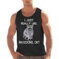 Raccoon Lover Men's Tank Top – Playful Charm for Animal Enthusiasts