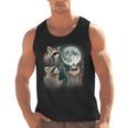 Raccoon Trio Howling at Moon Men's Tank Top | Quirky & Unique