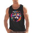 Retro Raccoon Music Tank Top | Vibrant Unisex Short Sleeve