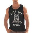 Sarcastic Raccoon Tank Top - Cute & Feral Small Men's Wear