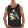 Vintage Distressed Jesus Hugging Raccoon Raccoon Lover Men Tank Top