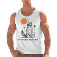 Everyday Is Trash Day Retro 90s Sunset Raccoon Trash Panda Men Tank Top