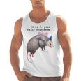 Fairy Godpossum Raccoon Trash Panda Men's Tank Top - Fun & Whimsical