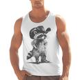 Raccoon Cowboy Meme Graphic - Unisex Tank Top