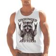 Raccoon Unhinged And Feral Retro Raccoon Feral Summer Men Tank Top