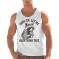 Sarcastic Raccoon Men's Tank Top - Fun Thoughtful Attitude