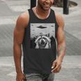 Alien UFO Raccoon Stuffed Animal For Men Women Kids Men Tank Top