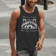 Cute Baby Raccoon Men’s Tank Top – Fun Outdoor Style