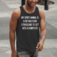 Fat Raccoon Spirit Animal Funny Men's Tank Top